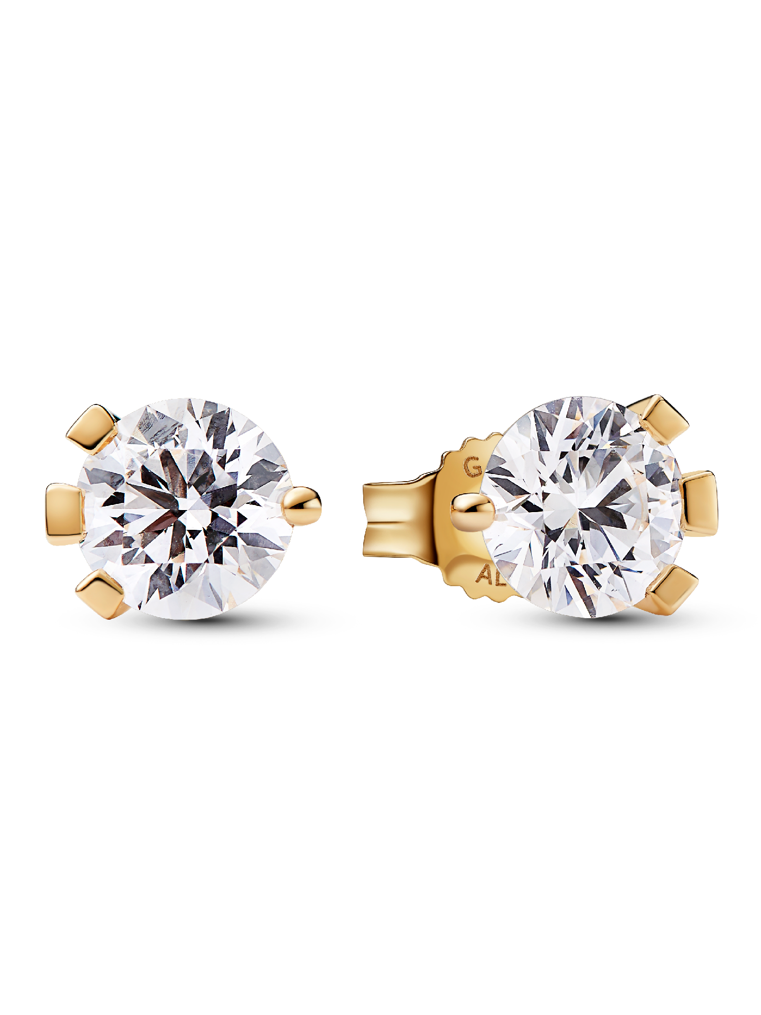 Pandora Nova 14k Gold Lab-grown Diamond Earrings