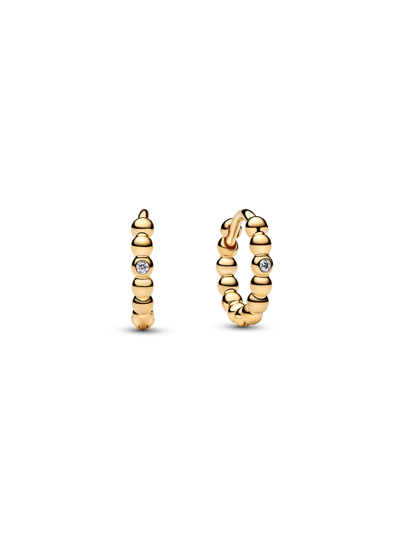 Beaded Huggie Earrings