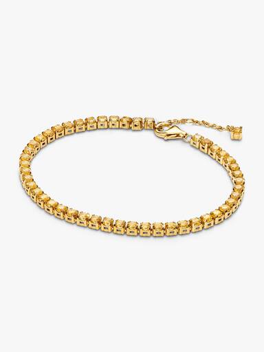 Sparkling Yellow Tennis Bracelet