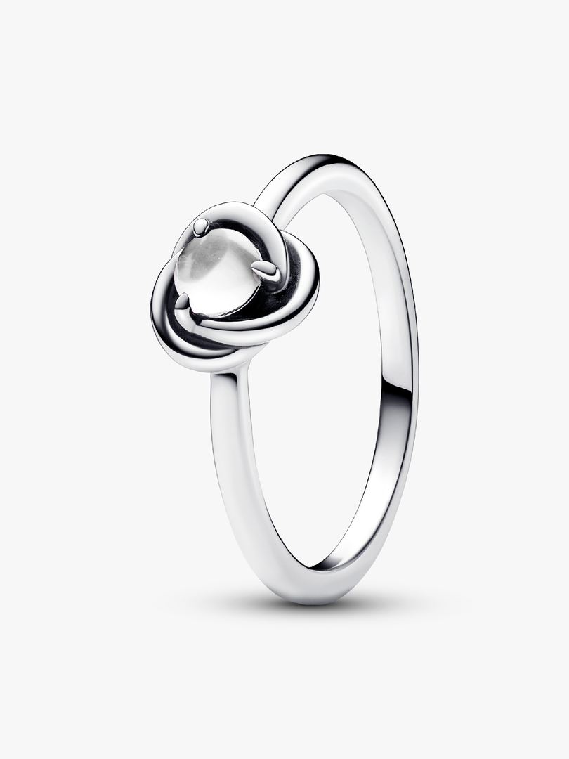 April Birthstone Eternity Circle Ring