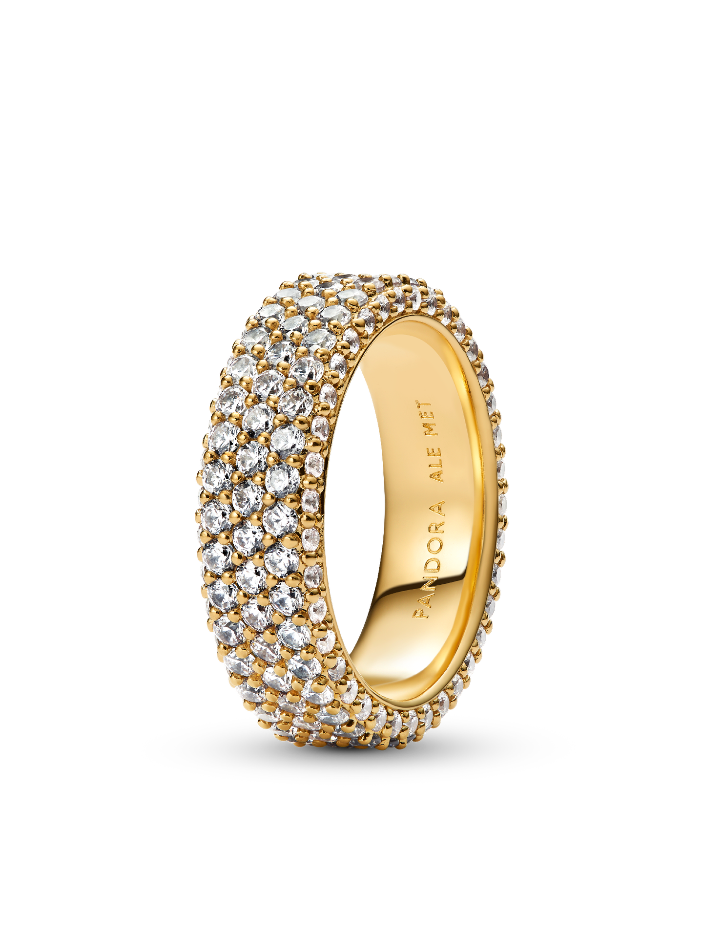 Женское кольцо Pandora Timeless Pavé Triple-row, Gold plated, цвет: Позолоченный — фото 1