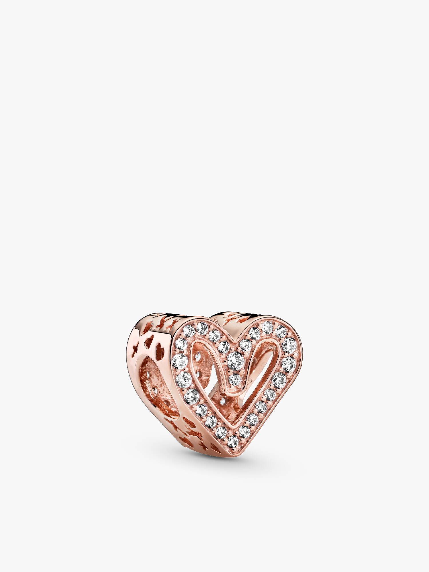 FINAL SALE - Sparkling Freehand Heart Charm