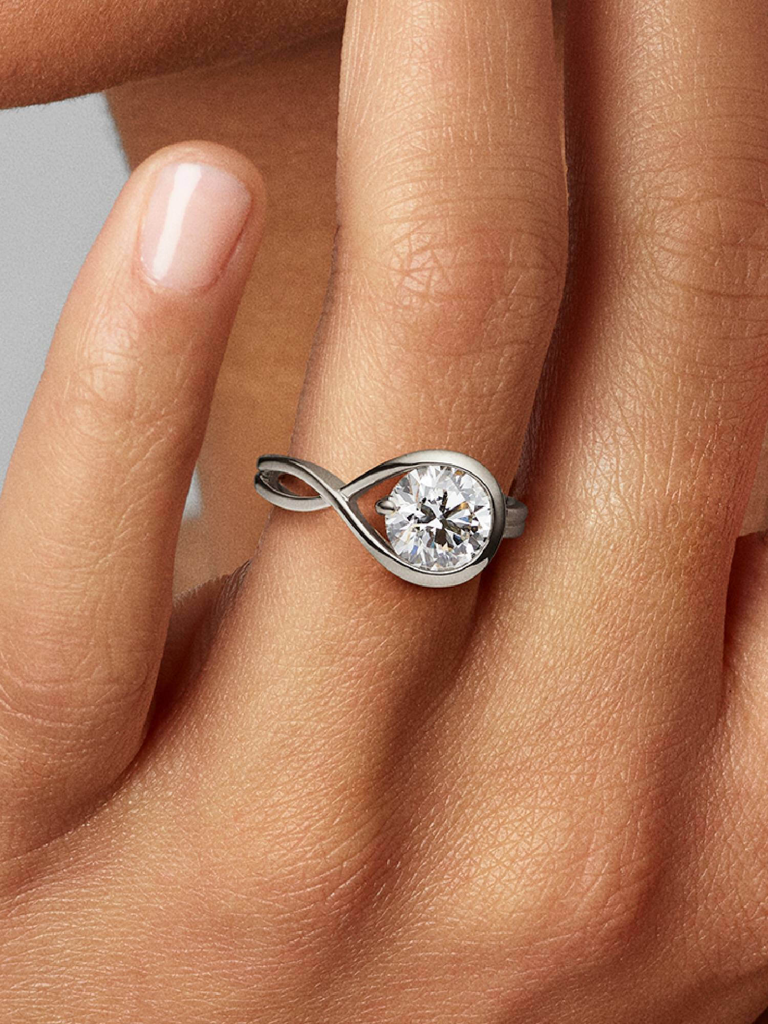 FINAL SALE - Pandora Infinite 14k White Gold Lab-grown Diamond Ring