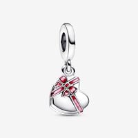 Openable Heart Chocolate Gift Box Dangle Charm | Sterling silver | Pandora US