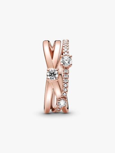 FINAL SALE - Sparkling Triple Band Ring