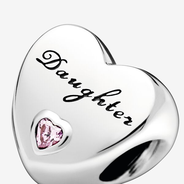 Daughter Heart Charm | Sterling silver | Pandora US