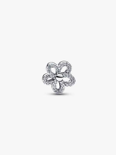 Pavé Flower Openwork Charm