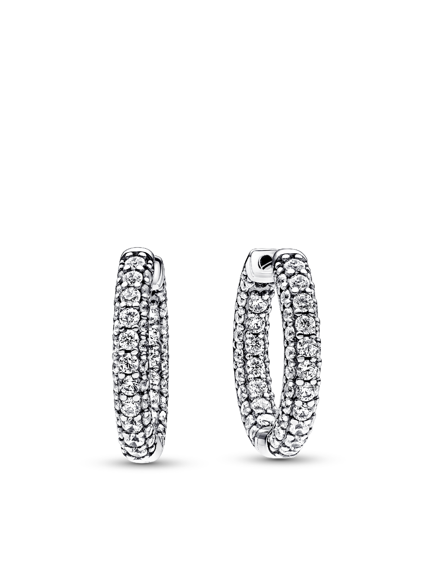 Женские серьги Pandora Timeless Pavé Single-row, цвет: Серебро — фото 1