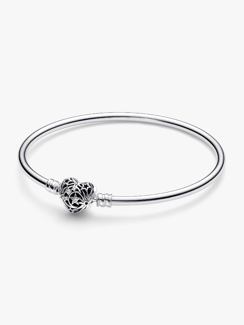 Pandora Celestial Heart Clasp Bangle GWP 2024