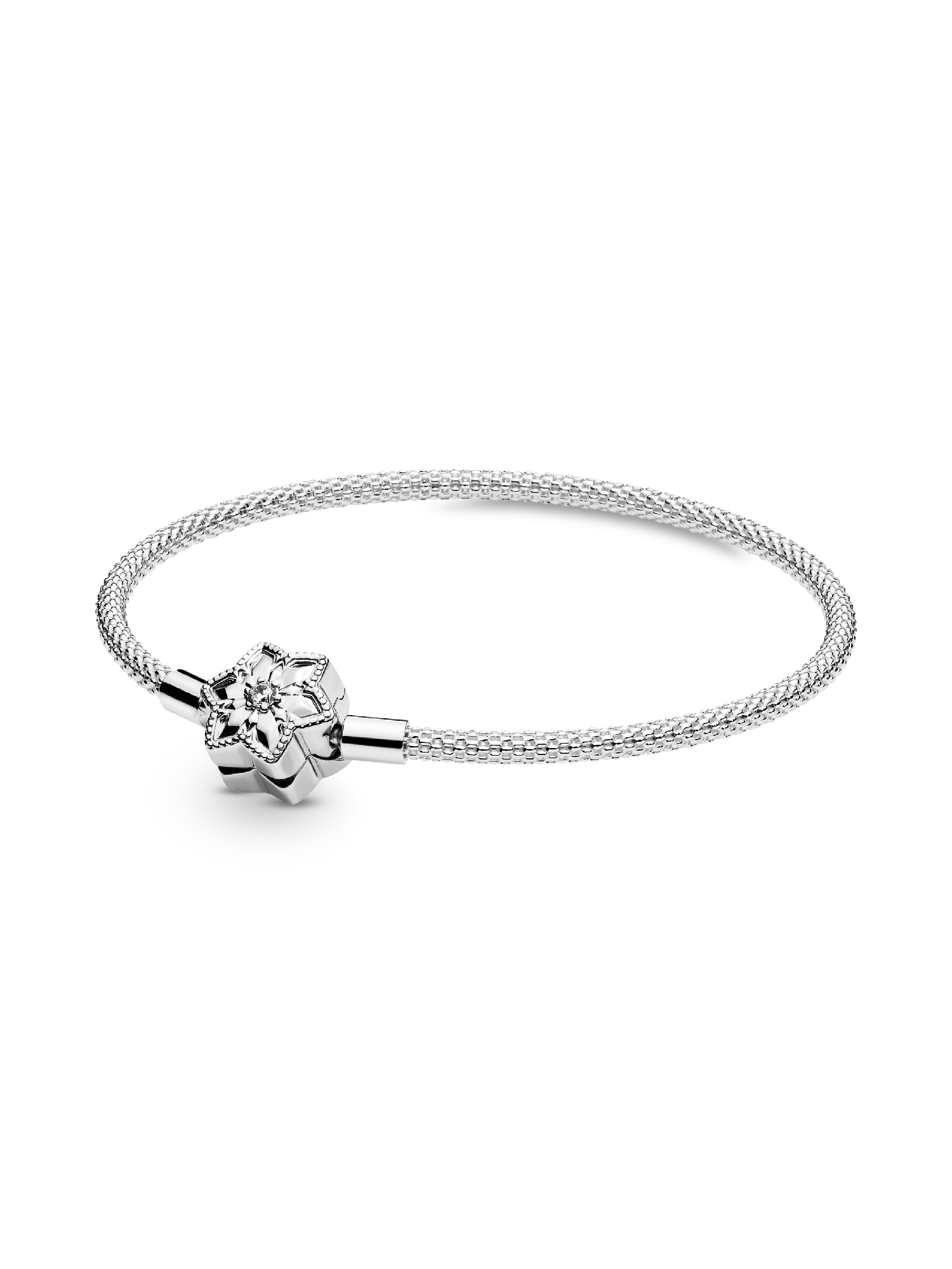 Pandora Moments Bright Snowflake Mesh Bracelet GWP 2019