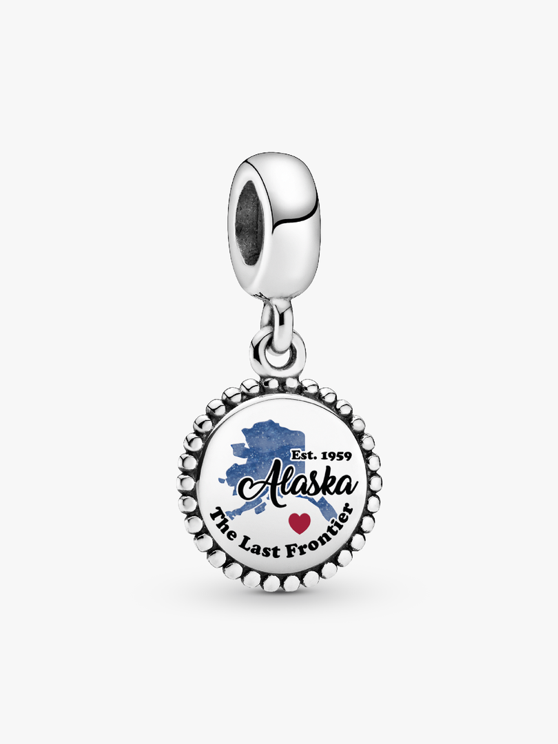Alaska Map Dangle Charm