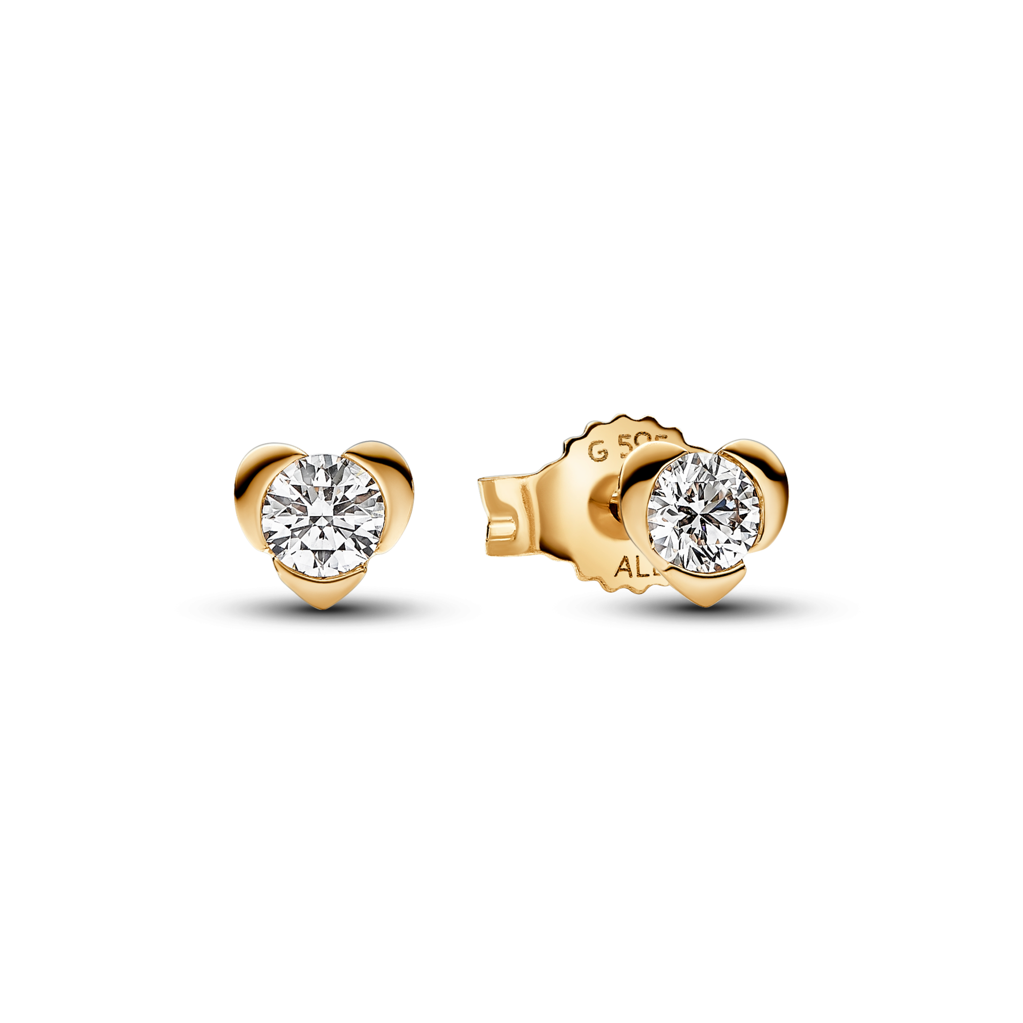 Pandora Talisman Lab-grown Diamond Heart Earrings 0.30 carat tw 14k Gold