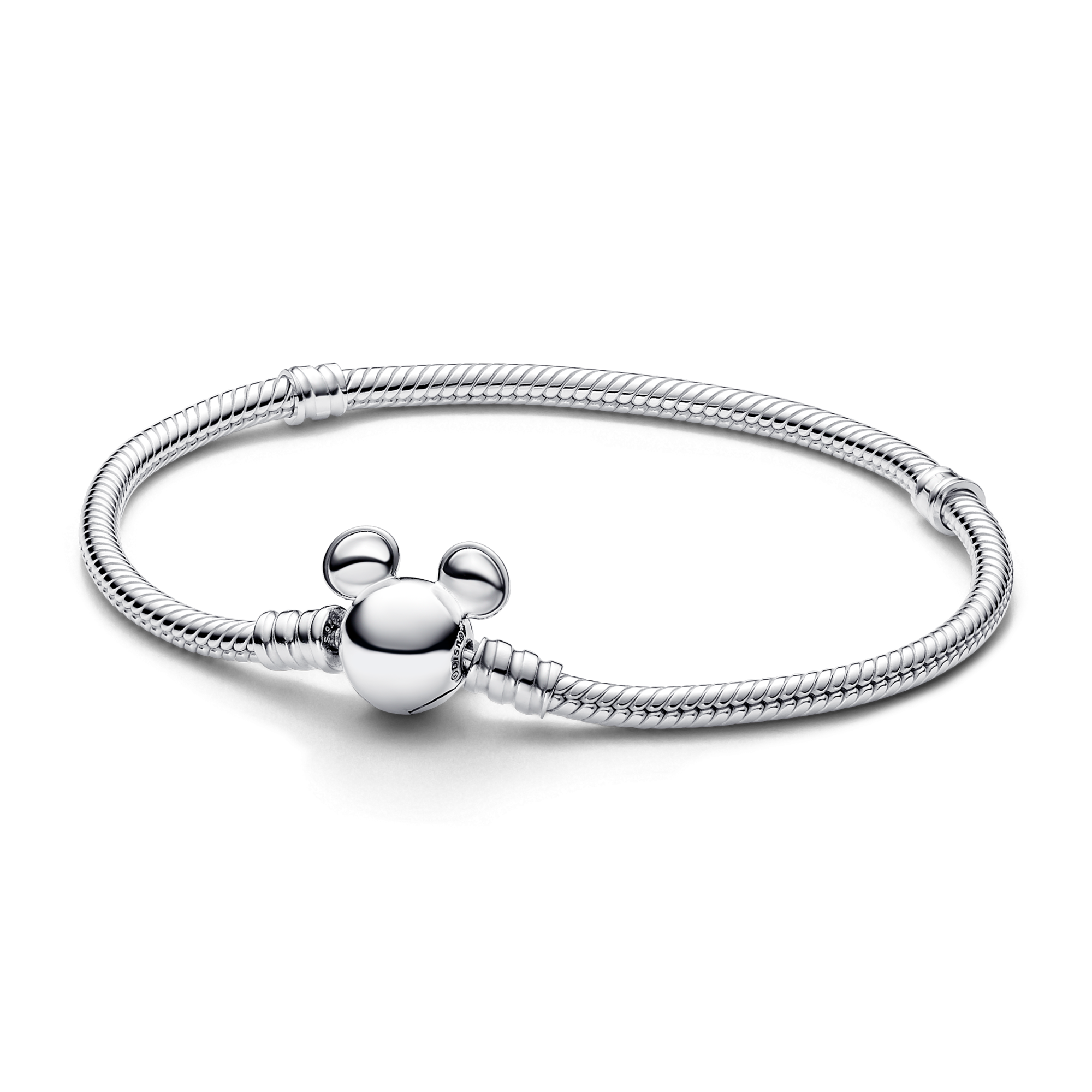 Disney Mickey Mouse Clasp Moments Snake Chain Bracelet
